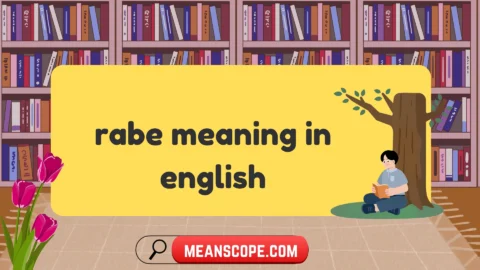 rabe meaning in english