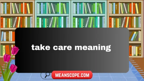 take care meaning