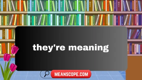 they're meaning