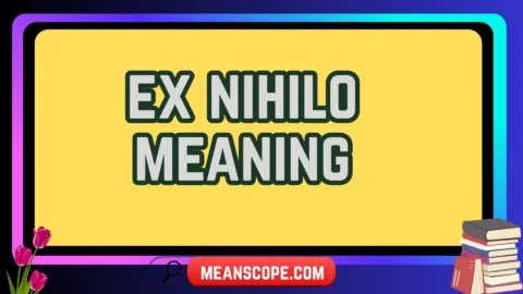 ex nihilo meaning
