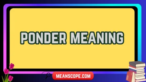 ponder meaning