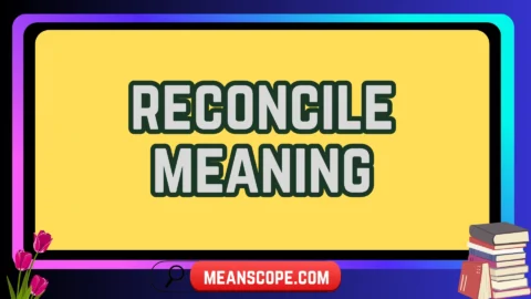 reconcile meaning