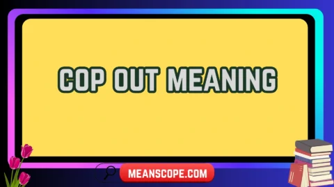 cop out meaning
