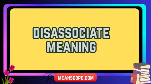 disassociate meaning