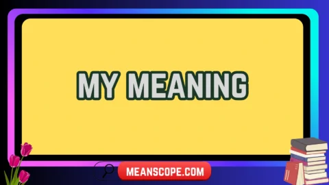 my meaning