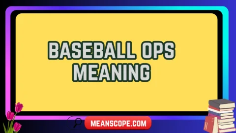 baseball ops meaning